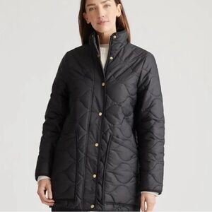 Quince - Black Quilted Jacket, NWT